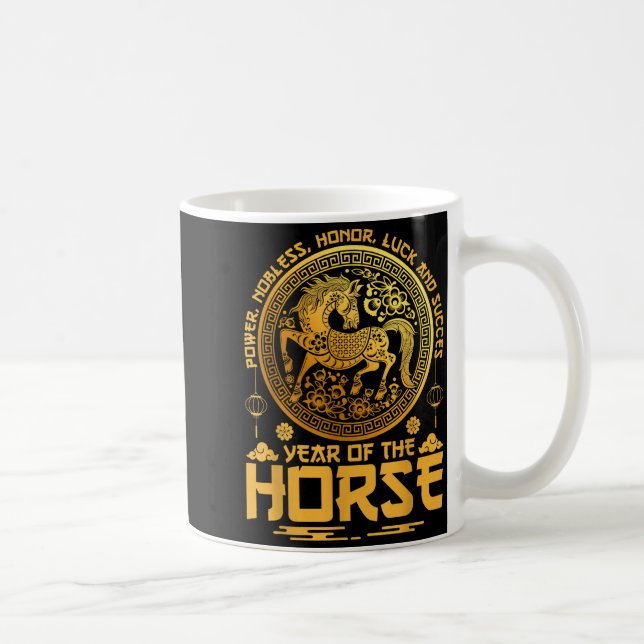 Year Of The Horse Zodiac Happy Chinese Lunar New Y Coffee Mug (Right)