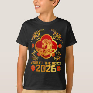 Year Of The Horse Zodiac Happy Chinese Lunar New Y T-Shirt