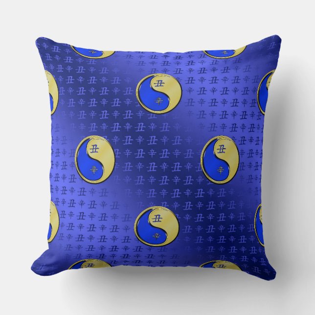 Year of the Metal Ox Throw Pillow (Front)