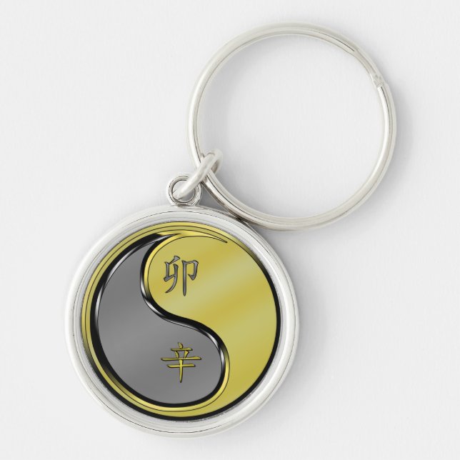 Year of the Metal Rabbit Keychain (Front)