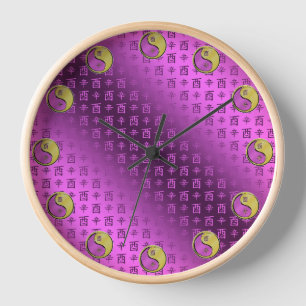 Year of the Metal Rooster Clock