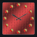 Year of the Metal Tiger Square Wall Clock<br><div class="desc">For those born in the Year of the Metal Tiger.</div>