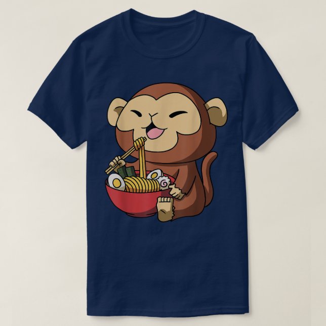 Year of the Monkey Chinese New Year Japanese Ramen T-Shirt (Design Front)