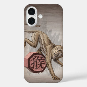 Year of the Monkey Chinese Zodiac Art iPhone Case