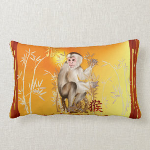 Year Of The Monkey Lumbar Pillow