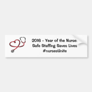 Year of The Nurse bumper sticker