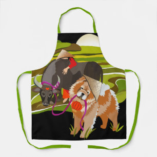 YEAR OF THE OX 2021-  Chow All-Over Print Apron