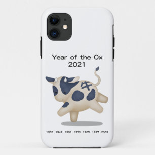 Year of the Ox Cute Zodiac Animal 2021 iPhone 11 Case