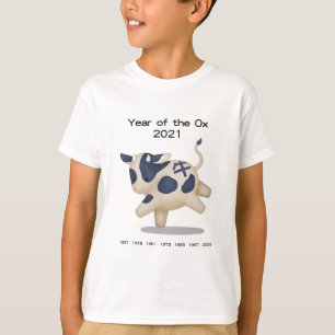 Year of the Ox Cute Zodiac Animal 2021 T-Shirt
