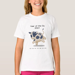 Year of the Ox Cute Zodiac Animal 2021 T-Shirt
