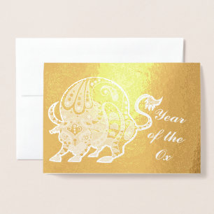 Year of the Ox Foil Card
