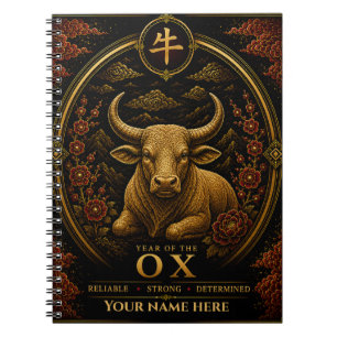 Year of the Ox Personalized Zodiac Notebook