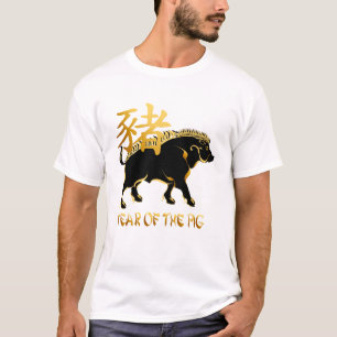Year Of The Pig-Black Boar Symbol Shirts