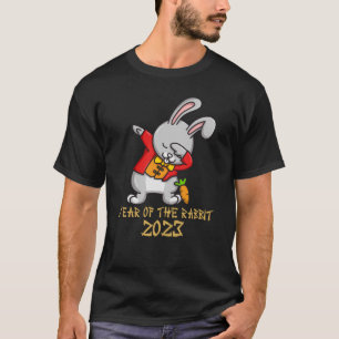 Year Of The Rabbit 2023 Dabbing Rabbit Chinese New T-Shirt
