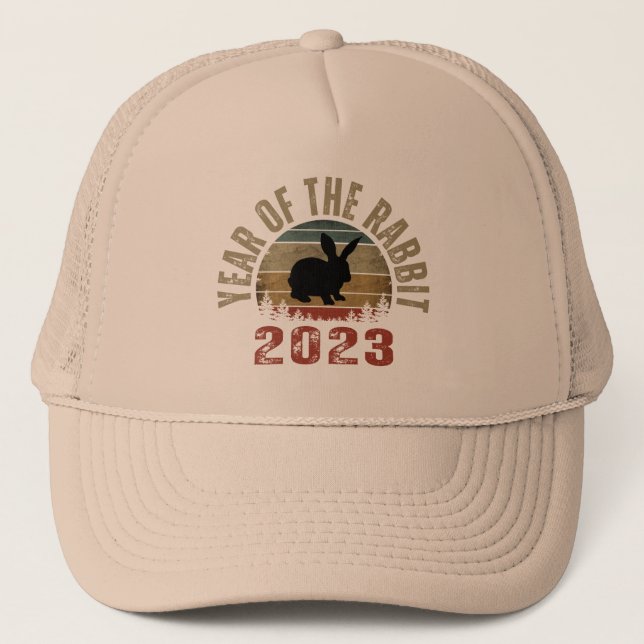 YEAR OF THE RABBIT 2023  TRUCKER HAT (Front)