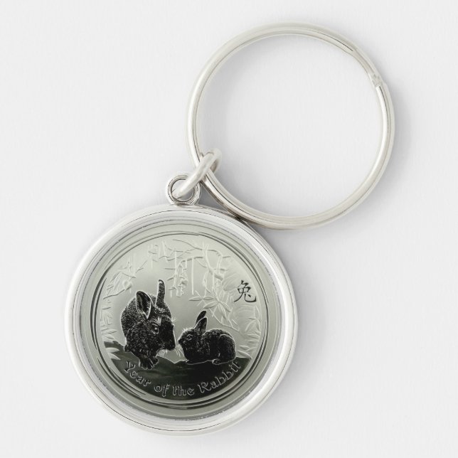 year of the Rabbit Coin Keychain (Front)