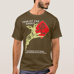 Year of The Rabbit Happy Chinese Zodiac Lunar New  T-Shirt