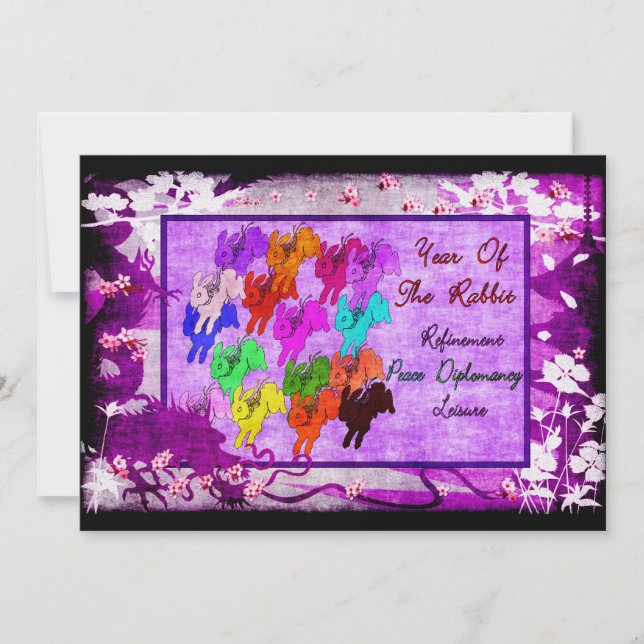 Year of The Rabbit Invitation (Front)