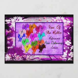 Year of The Rabbit Invitation