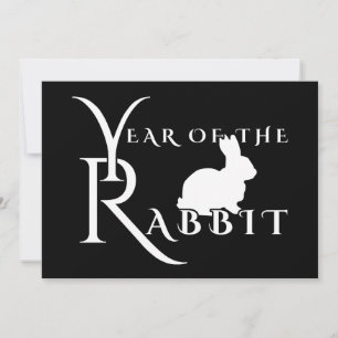 Year of the rabbit invitation