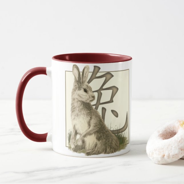 Year Of The Rabbit Mug (With Donut)