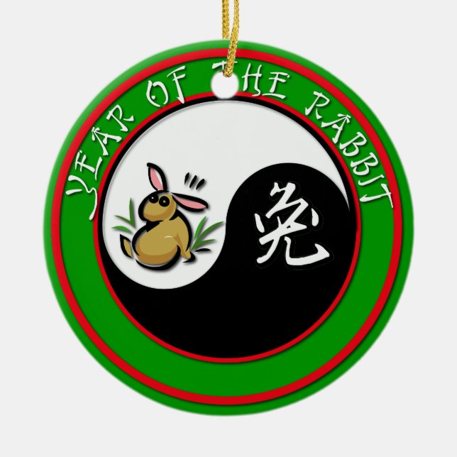 Year of the Rabbit Ornament (Front)