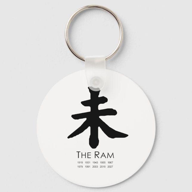 Year of the Ram Keychain (Front)