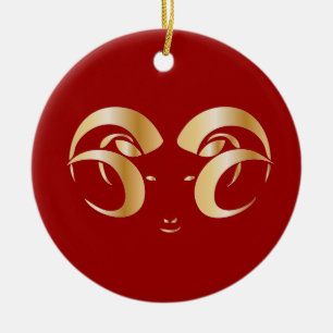 Year of the Ram / Sheep Ceramic Ornament