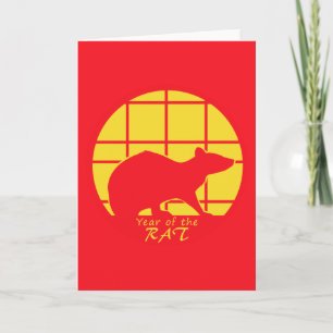 Year of the Rat Card