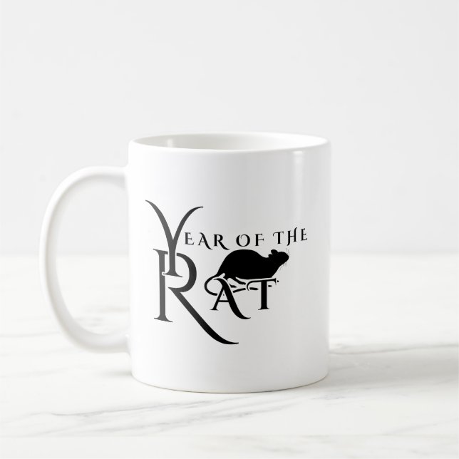 Year of the rat coffee mug (Left)