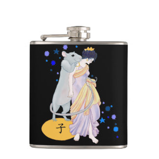 Year of the Rat Hip Flask
