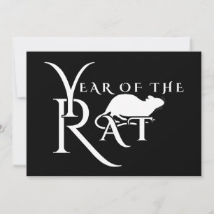 Year of the rat invitation