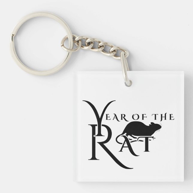 Year of the rat keychain (Front)