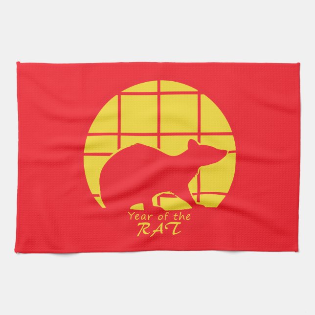 Year of the Rat Kitchen Towel (Horizontal)