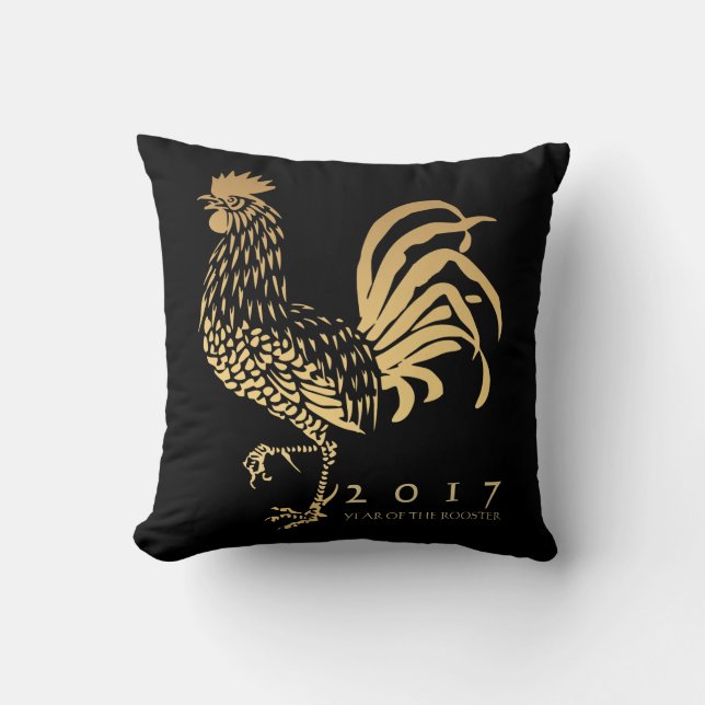 Year of The Rooster 2017 customizable Pillow (Front)