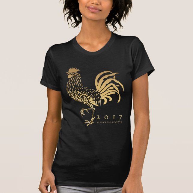 Year of The Rooster 2017 customizable W Tee (Front)