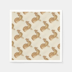 Year of the Rooster Happy New Year 2017 Party Napkin