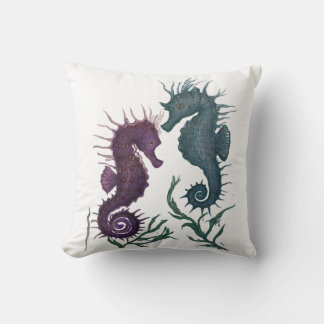 Year of the Seahorses Throw Pillow