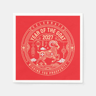 Year of the Sheep 2027 / Year of the Goat 2027  Napkin