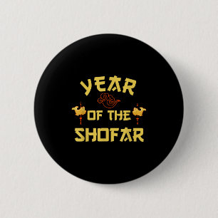 Year Of The Shofar Funny Chinese Jewish New Year H 2 Inch Round Button