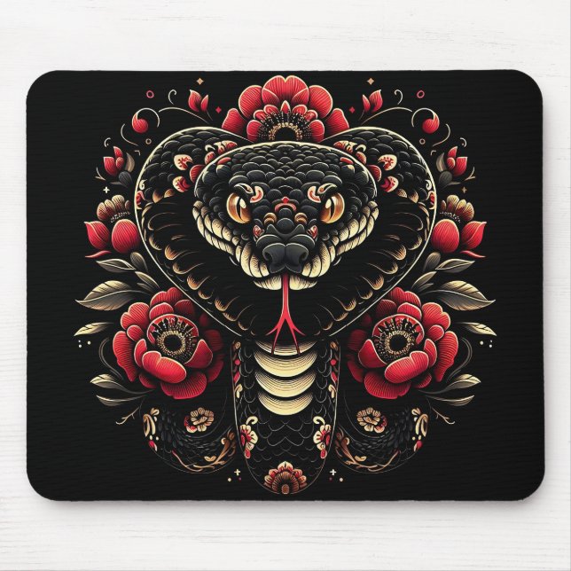 Year of the Snake 2025: Wisdom, Transformation Mouse Pad (Front)