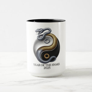 Year of the Snake 2025 Yin and Yang Mug