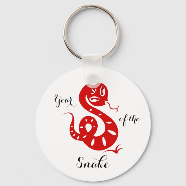 Year of the Snake Chinese Horoscope Magnets Keychain (Front)
