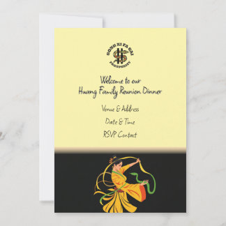 Year of the Snake Family Reunion Dinner Invitation