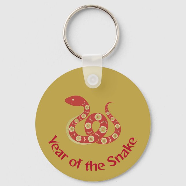 Year of the Snake  Keychain (Front)