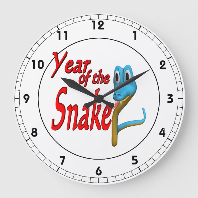 Year Of The Snake Large Clock (Front)