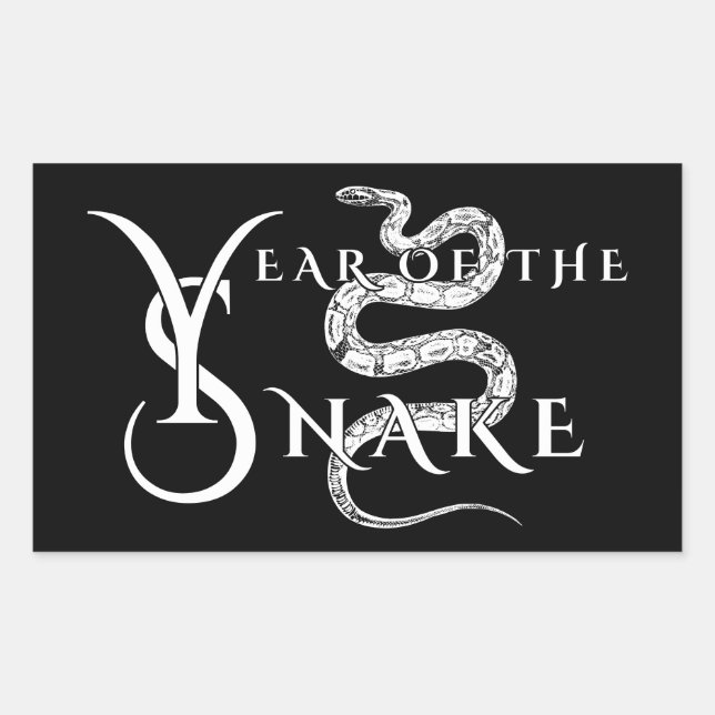 Year of the snake sticker (Front)