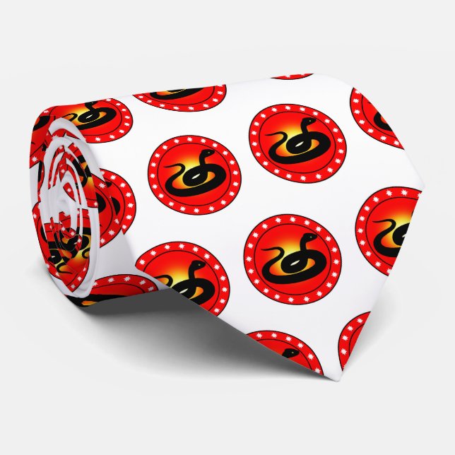 Year of the Snake Tie (Rolled)