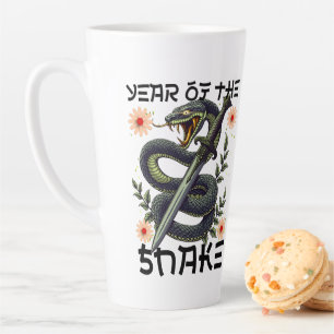 Year of the Snake Zodiac Chinese New Year Latte Mug