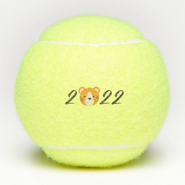 Year of the Tiger 2022  Tennis Balls (Front)